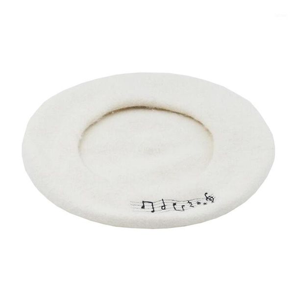 doubchow women's music note embroidered artist wool french style berets cap hats 2020 juniors maiden baret beanie cap flat hat1, Blue;gray
doubchow women's music note embroidered artist wool french style berets cap hats 2020 juniors maiden baret beanie cap flat hat1, Blue;gray