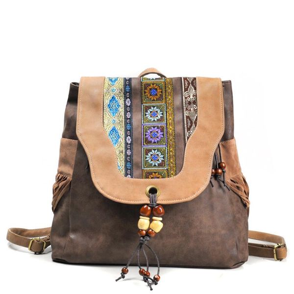 backpack style vintage pu backpacks women ethnic embroidered national back pack bag school teenagers girl shoulders mochila
backpack style vintage pu backpacks women ethnic embroidered national back pack bag school teenagers girl shoulders mochila
