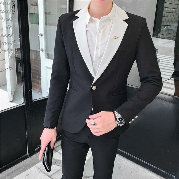 ternos masculino white long sleeve suit coat men fashion slim fit hairstylist suit 2-piece autumn men tuxedo1, White;black
ternos masculino white long sleeve suit coat men fashion slim fit hairstylist suit 2-piece autumn men tuxedo1, White;black