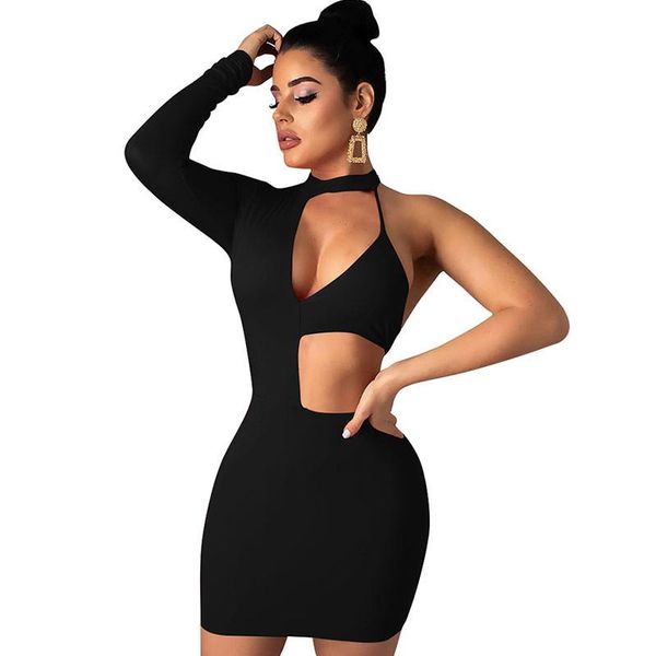 black cut out bodycon mini dress 2021 women stand collar backless solid night club elegant runway party dresses vestidos mujer, Black;gray
black cut out bodycon mini dress 2021 women stand collar backless solid night club elegant runway party dresses vestidos mujer, Black;gray