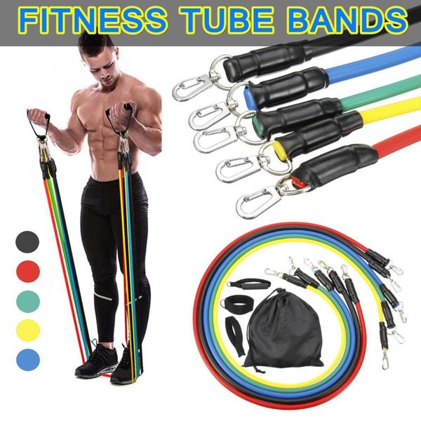 11pcs/set resistance fitness bands exercise expander elastic rubber tubes stretch yoga loop belt gyms training workout pull rope
11pcs/set resistance fitness bands exercise expander elastic rubber tubes stretch yoga loop belt gyms training workout pull rope