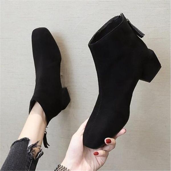 ankle boots for women square toe fashion shoes plush warm winter short boots zipper square heels comfortable lady shoes1, Black
ankle boots for women square toe fashion shoes plush warm winter short boots zipper square heels comfortable lady shoes1, Black