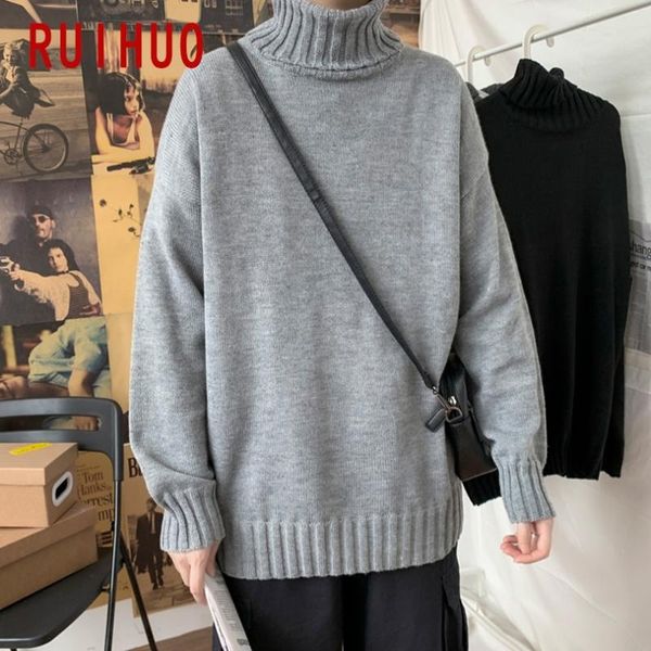 ruihuo solid color knitted sweater mens turtleneck pull sweaters men clothes pullover turtle neck 2020 autumn winter new -2xl, White;black
ruihuo solid color knitted sweater mens turtleneck pull sweaters men clothes pullover turtle neck 2020 autumn winter new -2xl, White;black