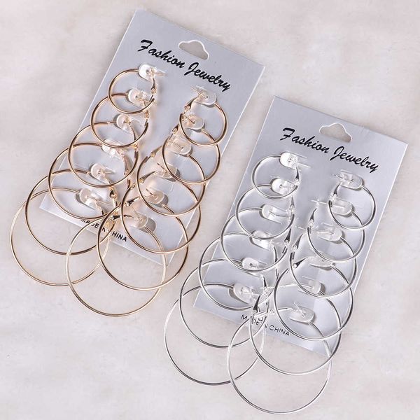 accessories rock exaggerated a0401 circle 6 popular pairs set earrings, Silver
accessories rock exaggerated a0401 circle 6 popular pairs set earrings, Silver