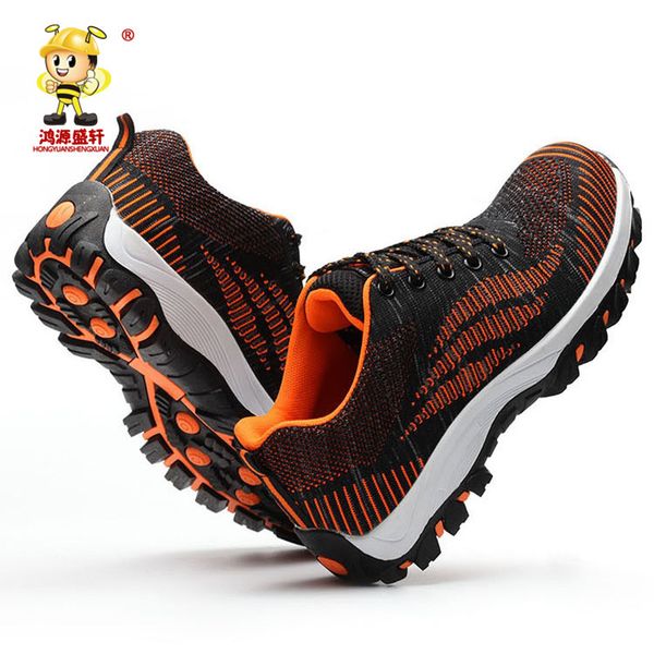 summer men's outdoor breathable mesh light & comfortable steel toe protective work shoes boots men puncture proof safety shoes, Black
summer men's outdoor breathable mesh light & comfortable steel toe protective work shoes boots men puncture proof safety shoes, Black