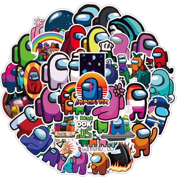 50pcs/set cartoons among us stickers game anime stikers skateboard guitar lapbicycle car kawaii kids waterproof stikers toys gift
50pcs/set cartoons among us stickers game anime stikers skateboard guitar lapbicycle car kawaii kids waterproof stikers toys gift