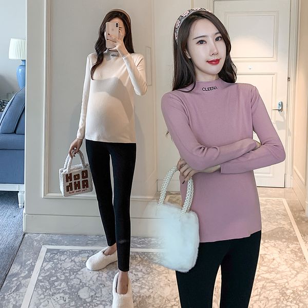 pregnant women's wear fall / winter 2020 new versatile bottoming shirt knitted half high neck warm inner sweater breast-feeding top, White
pregnant women's wear fall / winter 2020 new versatile bottoming shirt knitted half high neck warm inner sweater breast-feeding top, White