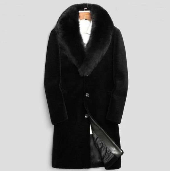 s/6xl male long section black fur collar winter autumn outwears oversized warm fake fur overcoats men's faux clothes k12151
s/6xl male long section black fur collar winter autumn outwears oversized warm fake fur overcoats men's faux clothes k12151