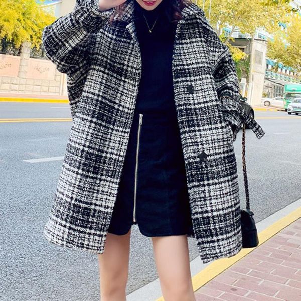 overcoat women fashion autumn winter jacket coat elegant plaid women outerwear new fashion overcoat coat clothing, Black
overcoat women fashion autumn winter jacket coat elegant plaid women outerwear new fashion overcoat coat clothing, Black