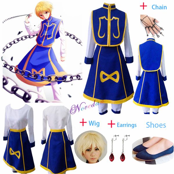 anime costumes anime manga hunter x hunter cosplay costume kurapika chains ring earring shirt wig halloween christmas party suit uniform, Black
anime costumes anime manga hunter x hunter cosplay costume kurapika chains ring earring shirt wig halloween christmas party suit uniform, Black
