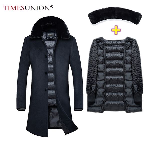 long style mens wool winter coats jacke thick overcoats oat mens single breasted coats and jackets with adjustable vest lj201110, Black
long style mens wool winter coats jacke thick overcoats oat mens single breasted coats and jackets with adjustable vest lj201110, Black