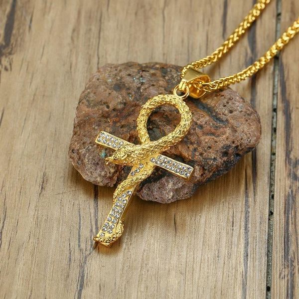 pendant necklaces zorcvens mens snake cross gold tone stainless steel ankh colar masculino, Silver
pendant necklaces zorcvens mens snake cross gold tone stainless steel ankh colar masculino, Silver