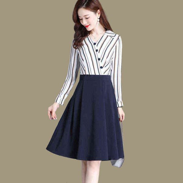 casual dresses striped dr's 2022 korean fashion small man stitched waist slim striped skirt, Black;gray
casual dresses striped dr's 2022 korean fashion small man stitched waist slim striped skirt, Black;gray