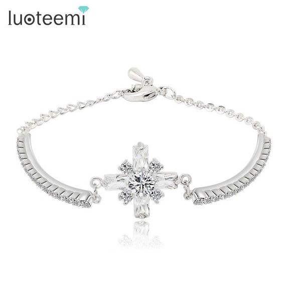 luoteemi jewelry new charming white gold-color glittering cz cross bracelet for women valentine's gift factory price, Black
luoteemi jewelry new charming white gold-color glittering cz cross bracelet for women valentine's gift factory price, Black