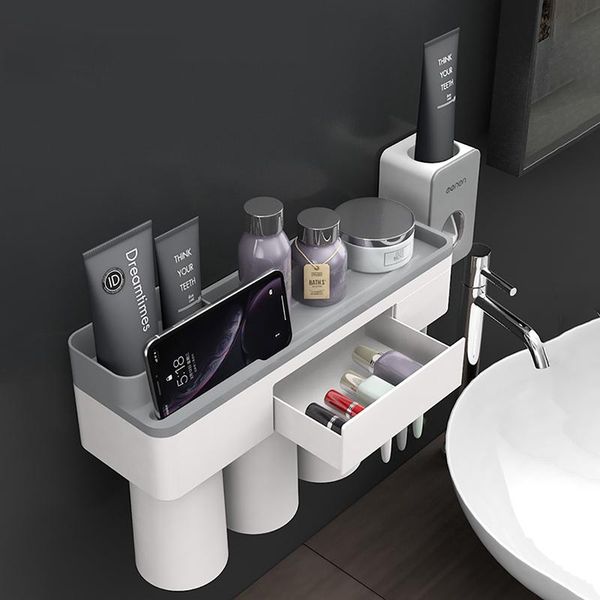 bath accessory set magnetic adsorption toothbrush holder toothpaste dispenser wall mounted storage box multifunction bathroom accessories
bath accessory set magnetic adsorption toothbrush holder toothpaste dispenser wall mounted storage box multifunction bathroom accessories