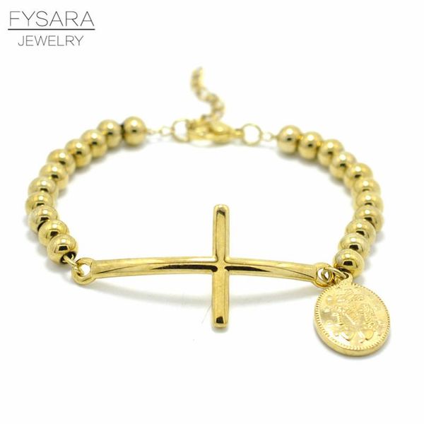 fysara stainless steel beads bracelet bangle for women men christian jewelry bible virgin mary pulseiras rosary cross bracelets wmtlsz, Golden;silver
fysara stainless steel beads bracelet bangle for women men christian jewelry bible virgin mary pulseiras rosary cross bracelets wmtlsz, Golden;silver
