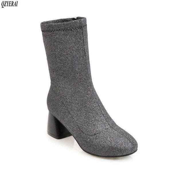qzyerai fall new style high heel lady's pointed pu ankle boots flying fabric sock boots european style fashion shoes women, Black
qzyerai fall new style high heel lady's pointed pu ankle boots flying fabric sock boots european style fashion shoes women, Black