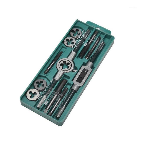 tap and die set hand with wire tap wrench hand metric tapping 12/20/40pc1