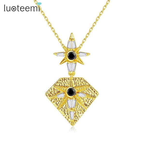 luoteemi brand female pendant necklaces for women cubic zircon pentagon-shaped statement jewelry dating gifts 201013, Silver
luoteemi brand female pendant necklaces for women cubic zircon pentagon-shaped statement jewelry dating gifts 201013, Silver