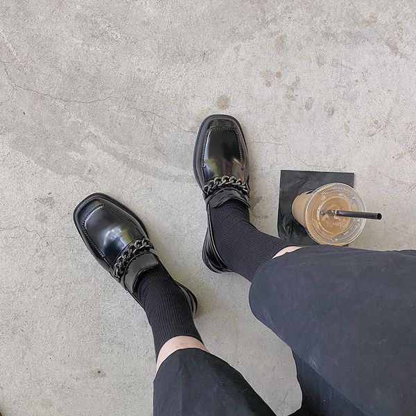 autumn 2020 new style square head chain retro lefook shoes british style simple and versatile, thick heel shoes women shoes c1120, Black
autumn 2020 new style square head chain retro lefook shoes british style simple and versatile, thick heel shoes women shoes c1120, Black