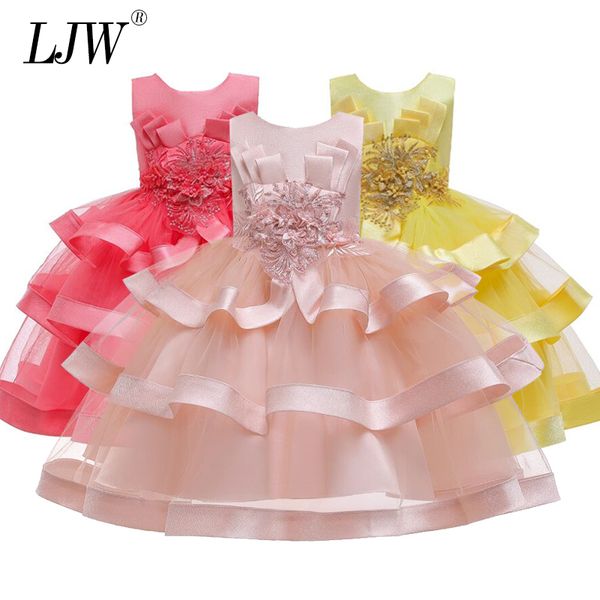 summer kids girls pageant birthday party beaded formal flower girls dresses for girls 1y baby baptism dress t200709, Red;yellow
summer kids girls pageant birthday party beaded formal flower girls dresses for girls 1y baby baptism dress t200709, Red;yellow