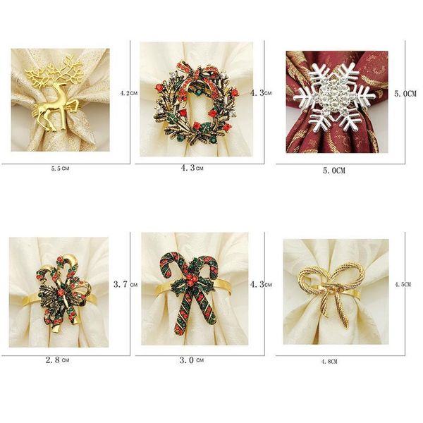 6pcs/set bowknot napkin rings holders set snowflake elk star jewelry wreath napkin buckle chritmas dinner tab jllgfv
6pcs/set bowknot napkin rings holders set snowflake elk star jewelry wreath napkin buckle chritmas dinner tab jllgfv