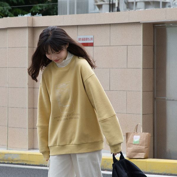 autumn / winter 2020 new korean cashmere sweater women's loose and versatile round neck pullover long sleeve coat ins, Black
autumn / winter 2020 new korean cashmere sweater women's loose and versatile round neck pullover long sleeve coat ins, Black