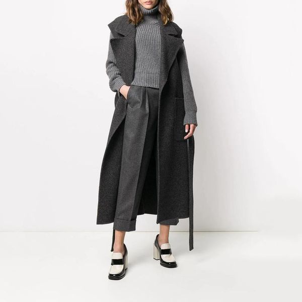women's vests turn-down collar all-match vest 2021 female gray open stitch adjustable waist long sleeveless coat autumn warm, Black;white
women's vests turn-down collar all-match vest 2021 female gray open stitch adjustable waist long sleeveless coat autumn warm, Black;white