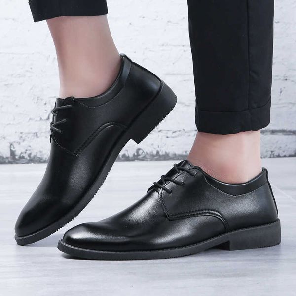 leather bridegroom man business dress casual british youth wedding leather shoes men's, Black
leather bridegroom man business dress casual british youth wedding leather shoes men's, Black