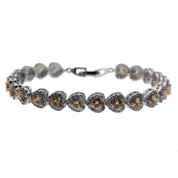 hermosa jewelry exquisite orange heart-shaped tennis bracelet silver color bracelets 7 inch qa69, Black
hermosa jewelry exquisite orange heart-shaped tennis bracelet silver color bracelets 7 inch qa69, Black