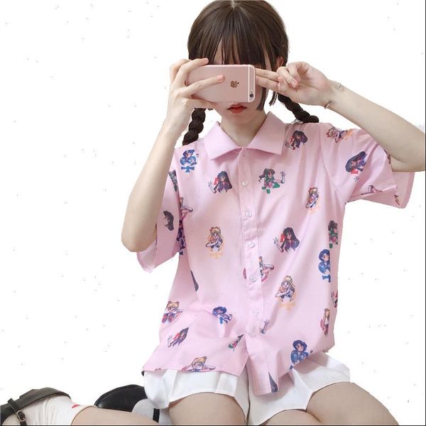 harajuku women blouse short sleeve sailor moon print shirt lolita girls loose blouses pink anime summer tee wholesale lot, White
harajuku women blouse short sleeve sailor moon print shirt lolita girls loose blouses pink anime summer tee wholesale lot, White