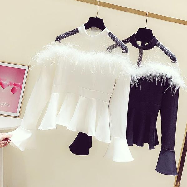 sexy off beed clace peaff conting stand-up воротник slim fit top для женщин 2020 осень новый длинный рукав ruffled рубашка блузка, White
sexy off beed clace peaff conting stand-up воротник slim fit top для женщин 2020 осень новый длинный рукав ruffled рубашка блузка, White