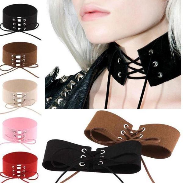 7 styles exaggerated chokers personality necklace false collar wide bow tie harajuku velvet ribbon lacing chain necklace1, Golden;silver
7 styles exaggerated chokers personality necklace false collar wide bow tie harajuku velvet ribbon lacing chain necklace1, Golden;silver
