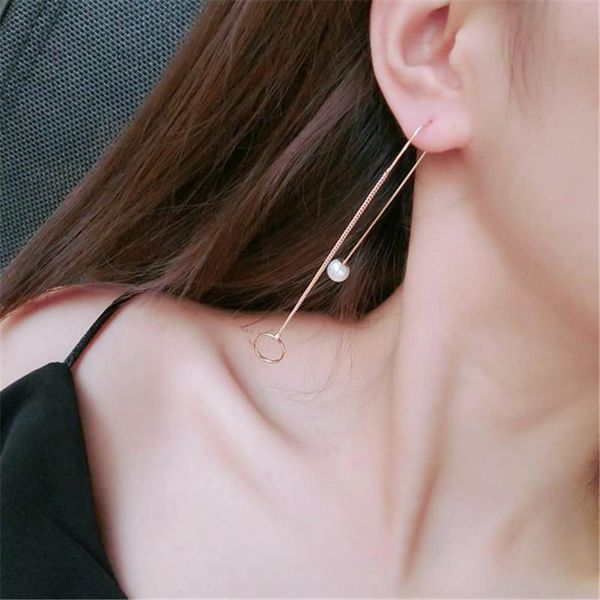 CX62 Long Simulated Pearl Drop Earrings for Women Gift Korean jewelry Pendientes boucle d'oreille, Silver
CX62 Long Simulated Pearl Drop Earrings for Women Gift Korean jewelry Pendientes boucle d'oreille, Silver