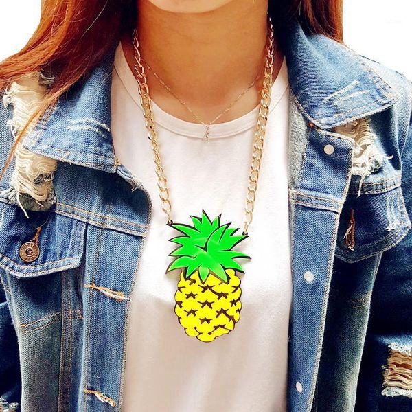 isinyee fashion pineapple pendant necklace for women long gold chain necklace big acrylic fruit 2020 friendship jewelry1, Silver
isinyee fashion pineapple pendant necklace for women long gold chain necklace big acrylic fruit 2020 friendship jewelry1, Silver