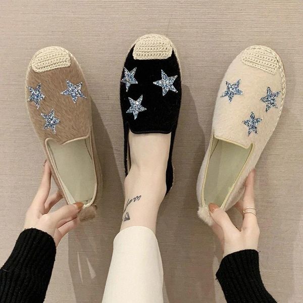 women loafers straw fisherman shoes star slip on flat shoes woman flats bling boat shoe 2020 spring autumn zapatos mujer 8733n #1v7q, Black
women loafers straw fisherman shoes star slip on flat shoes woman flats bling boat shoe 2020 spring autumn zapatos mujer 8733n #1v7q, Black