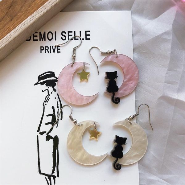 acrylic earrings for women cat star drop earrings kitty moon star earring girl heart soft girl fashion ear jewelry wholesale2020, Silver
acrylic earrings for women cat star drop earrings kitty moon star earring girl heart soft girl fashion ear jewelry wholesale2020, Silver