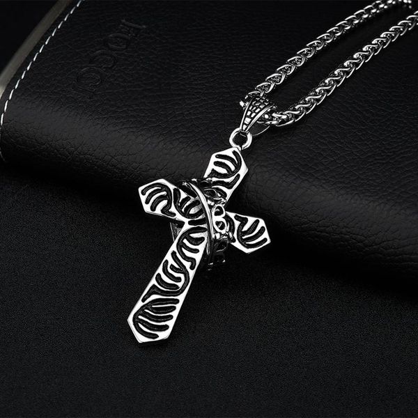 pendant necklaces cool punk cross necklace with 20 inches chain for men fashion stainless steel jewelry, Silver
pendant necklaces cool punk cross necklace with 20 inches chain for men fashion stainless steel jewelry, Silver