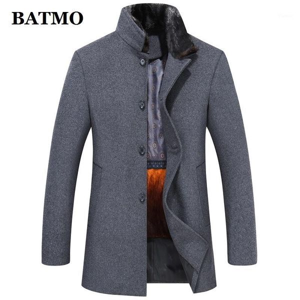 batmo 2019 new arrival winter wool casual trench coat men,men's thicked wool jackets plus-size m-4xl 8671, Black
batmo 2019 new arrival winter wool casual trench coat men,men's thicked wool jackets plus-size m-4xl 8671, Black
