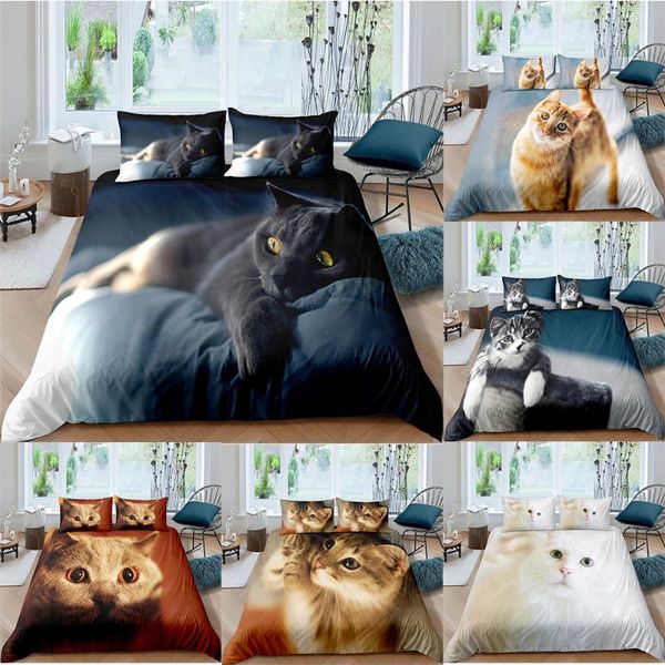 zeimon kids duvet cover set 3d printed cartoon animal cat 2/3pcs bedding sets king size single full double bed linen
zeimon kids duvet cover set 3d printed cartoon animal cat 2/3pcs bedding sets king size single full double bed linen