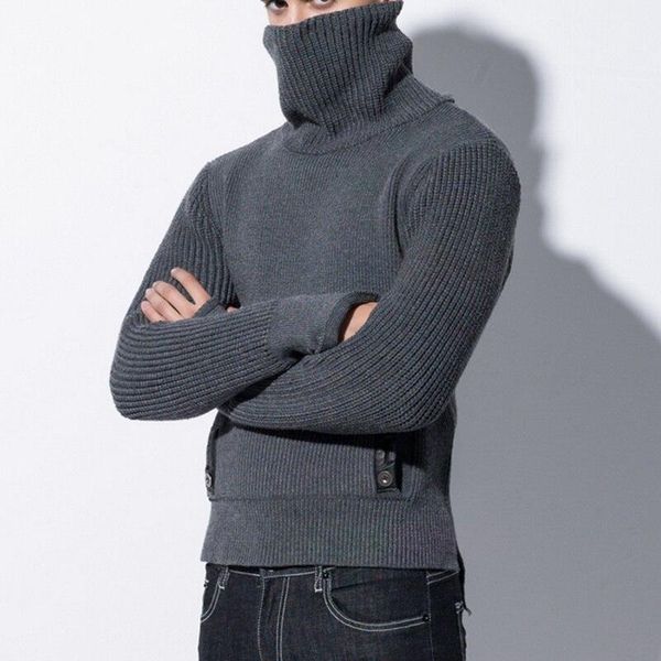 winter high collar thick sweater men trend large size turtleneck sweater with big pocket jumper men's gothic knit pullover1, White;black
winter high collar thick sweater men trend large size turtleneck sweater with big pocket jumper men's gothic knit pullover1, White;black