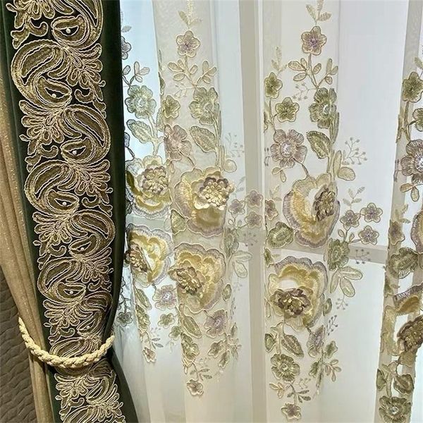 curtain & drapes luxury embossed 3d embroidered lace high-grade chenille fabrics blackout curtains for living room bedroom blinds drape#4
curtain & drapes luxury embossed 3d embroidered lace high-grade chenille fabrics blackout curtains for living room bedroom blinds drape#4