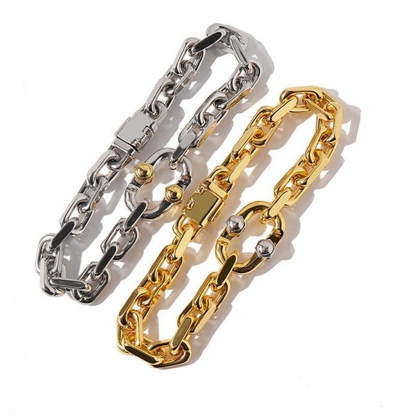 link, chain japan korea 2021 punk bracelet down rock golden luxury jewelry designer stainless steel gift, Black
link, chain japan korea 2021 punk bracelet down rock golden luxury jewelry designer stainless steel gift, Black