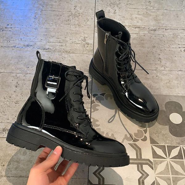 lace up boots women new 2020 rock shoes woman luxury designer round toe platform booties ladies rubber black ankle autumn
lace up boots women new 2020 rock shoes woman luxury designer round toe platform booties ladies rubber black ankle autumn
