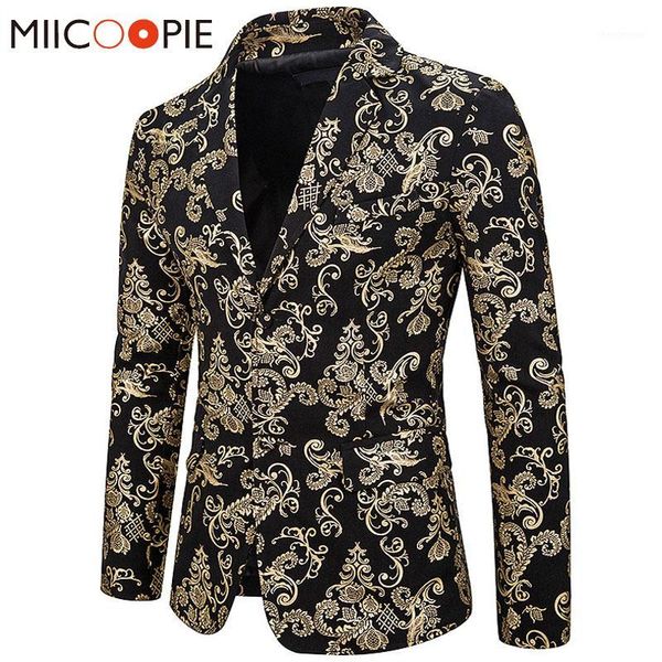 golden bronzing mens blazer jacket floral print wedding stage dress blazers men suits slim fit single breasted blazer masculino1, White;black
golden bronzing mens blazer jacket floral print wedding stage dress blazers men suits slim fit single breasted blazer masculino1, White;black