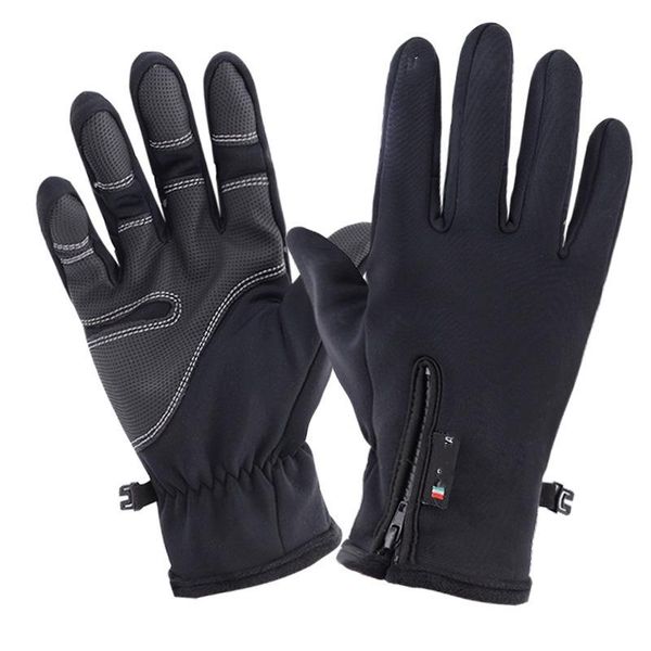 autumn and winter zipper outdoor sports riding glove warm windproof waterproof gloves touch screen gloves men and women gloves, Black
autumn and winter zipper outdoor sports riding glove warm windproof waterproof gloves touch screen gloves men and women gloves, Black