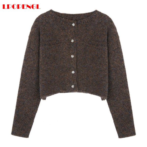 women's knits & tees autumn winter knitted sweater 2021 cardigan button polyester material round neck fashion versatile loose regular k, White
women's knits & tees autumn winter knitted sweater 2021 cardigan button polyester material round neck fashion versatile loose regular k, White