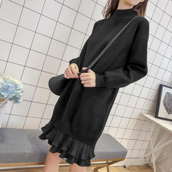 2020 new autumn winter warm sweater dress women turtleneck straight loose pink dresses female long sleeve knitted dress1, Black;gray
2020 new autumn winter warm sweater dress women turtleneck straight loose pink dresses female long sleeve knitted dress1, Black;gray