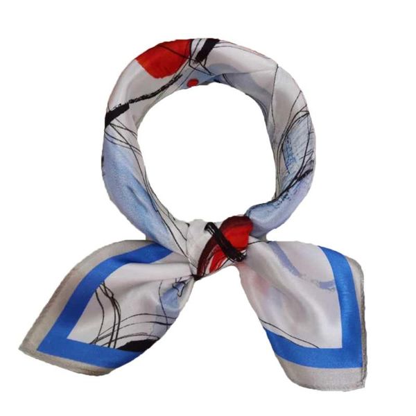 Women's 100% Silk Square Scarf Vintage Bow Handband Waist Bag Accessories 53cm, Blue;gray
Women's 100% Silk Square Scarf Vintage Bow Handband Waist Bag Accessories 53cm, Blue;gray