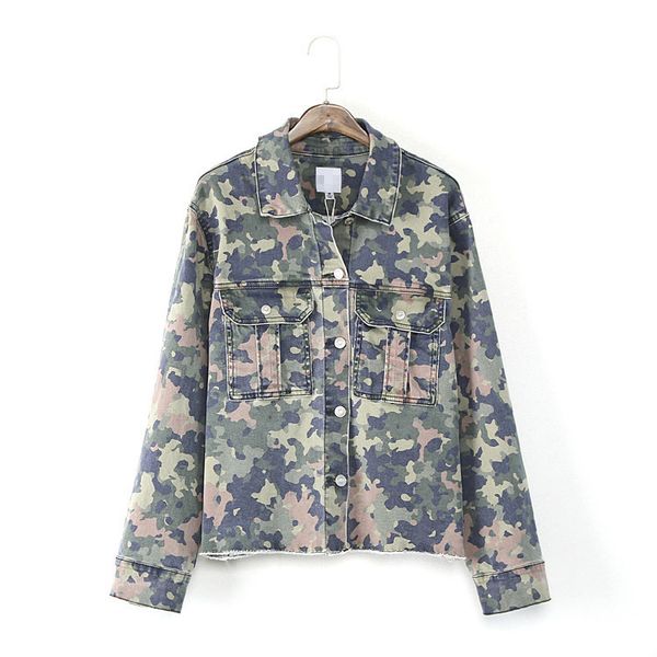 autumn women fashion loose single breasted water wash camouflage casual jacket female trendy tassel military style outerwear 201028, Black;brown
autumn women fashion loose single breasted water wash camouflage casual jacket female trendy tassel military style outerwear 201028, Black;brown